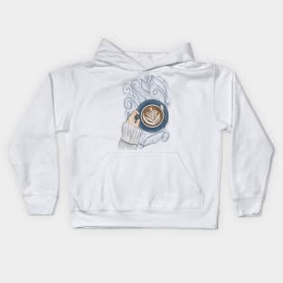 Linger with Your Latte Kids Hoodie